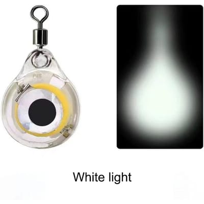 100 tot 10 STUKS Mini Vis Aas Licht Oogvorm Vis Aas Licht LED Diepwater Onderwatervissen Inktvis Aas Gloeiend Vis Aas 10PCS gray
