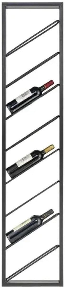 White-Label® Wijnrek Metaal – Flessenrek Wand – Ophangrek Wijnhouder – Premium