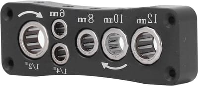 Bit Organizer voor Freesbits, Hoogwaardig Staal, Multifunctionele Opslag voor 1/2in, 1/4in, 6mm, 8mm, 10mm, 12mm Freesgereedschap en Accessoires