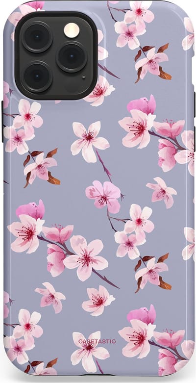 Casetastic Hoesje Geschikt voor Apple iPhone 12/12 Pro Magsafe - Stijlvolle Beschermende Duo-layer Case - Bloemsem Bries