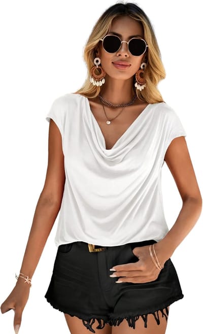 Livano Topje Dames - Kleding - Shirt - Blouse - Kort - Volwassen - Wit - Maat S