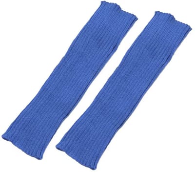 Blauwe beenwarmers - Been warmers - Kuitwarmer - Carnaval - Verkleden - Blauw - 1 paar - One size - 40CM - CHPN