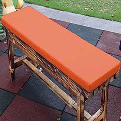 Bankkussen Outdoor - Terraskussen Bank - Comfortabel Zitten - Waterdichte Stof - 180x35x5 cm - Oranje
