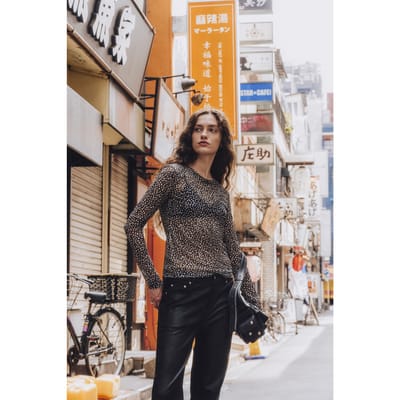 Mikuta The Dotted Mesh Longsleeve Größe: XS | Longsleeves Outlet | Damen