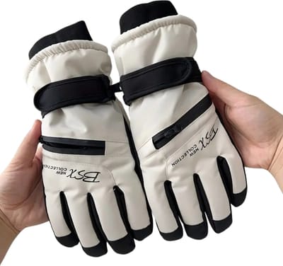 Livano Skihandschoenen - Handschoenen Winter - Handschoenen Dames - Touchscreen - Waterdicht - Winddicht - Beige