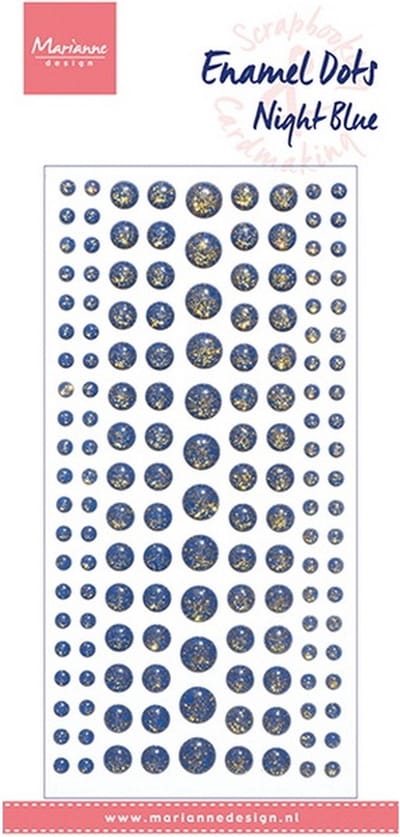 Marianne Design • Enamel dots Night Blue glitter