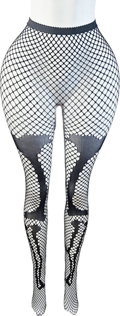 BamBella ® - Panty -Onesize - gaas maillot dunne pantys Dames - Onesize - sexy Erotische lingerie van kant zwart halloween
