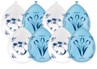 Paperdreams - Delftsblauw - Ballonnen (8 stuks)