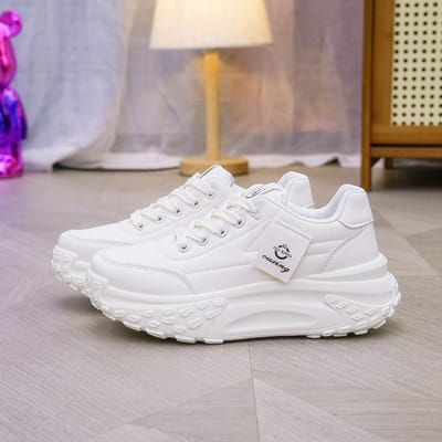 Sneakers Dames Lente Kleine Witte Schoenen Nieuwe Platform Papa Schoenen Ins Student Veelzijdig Ademend Board Schoenen Damesschoenen 35 gray