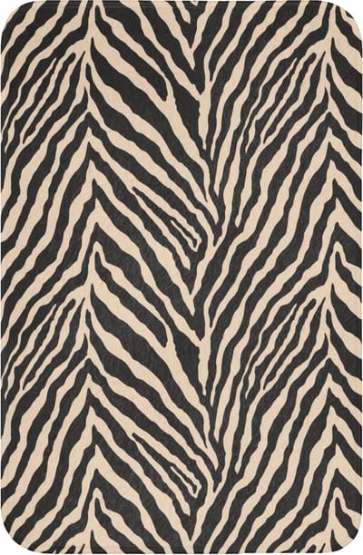 WC mat 40x60 cm - Antislip - Zebra - Klassiek - Zwart - Toiletmat - Vloermat - Douchemat - Toilet tapijt - Toiletmatten