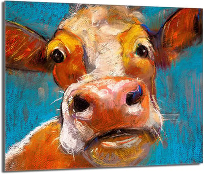 TMK ArtDeko Serie - Glasplaat Bescherming Voor Fornuis - 60x52 cm - Kleur Krowa