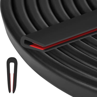 Rubberen Randbeschermprofiel - Flexibel en Slijtvast, 3 mm x 3 meter voor Deuren en Ramen