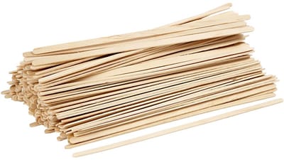 IJslollystokjes, L: 19 cm, B: 6 mm, naturel, 200 stuk/ 1 doos