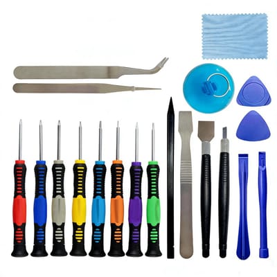 Dailygoody - 20-in-1 universele schroevendraaierset - Professionele toolkit - Voor smartphones en computers - Chroom-vanadium staal - Reparatieset -