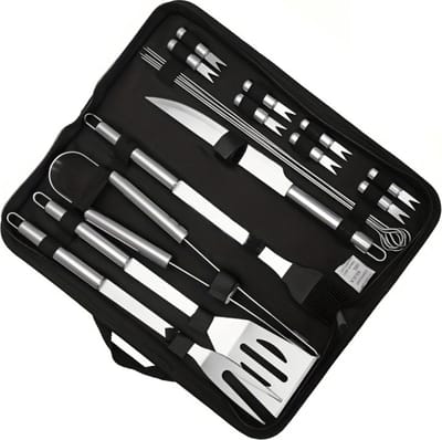 Livano Barbeque Set - Barbecueset - Barbecue - Barbecues - BBQ - Tangenset - Vleeset - Accessoires - Zomer - 19 stuks