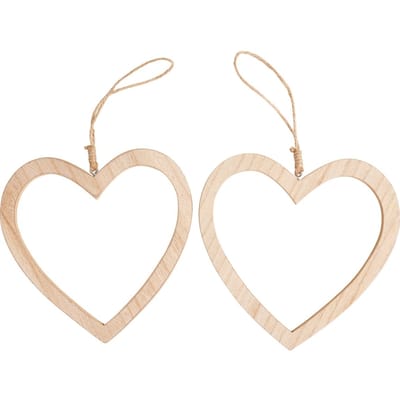 VBS Decoratieve hanger harten, set van 2