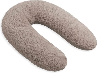 Baby's Only Voedingskussen Snow - Zwangerschapskussen - Zijslaapkussen - Lichaamskussen - Borstvoedingskussen - Zijligkussen - Taupe - 160 cm - Extra zacht