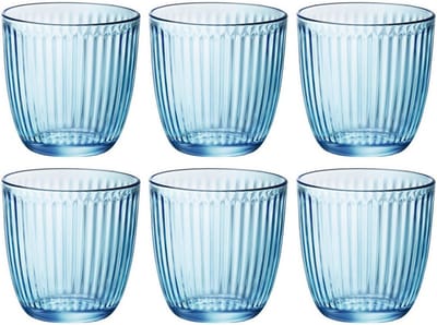 Bormioli Rocco Waterglazen Line - Blauw - 290 ml - 6 stuks
