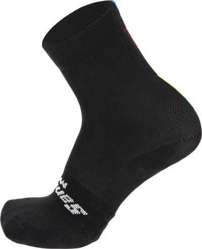 Santini Official Uci Rainbow Socks  - Maat XS