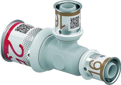 Uponor S-press Plus PSSU T-stuk - 25x16x16mm pers composiet