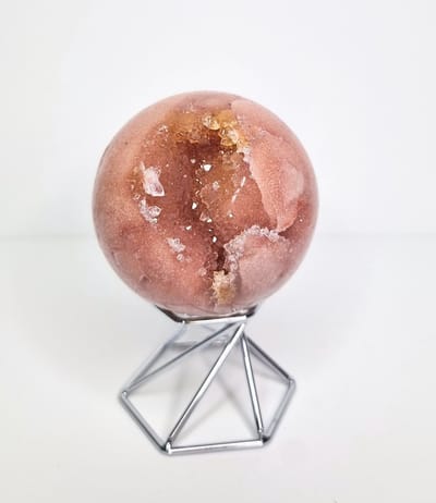 ThaleiaDesign - Roze amethist bol - Edelstenen en Mineralen - chakra - Spiritualiteit - Woondecoratie - kristallen - bol - interieur - cadeau vrouw
