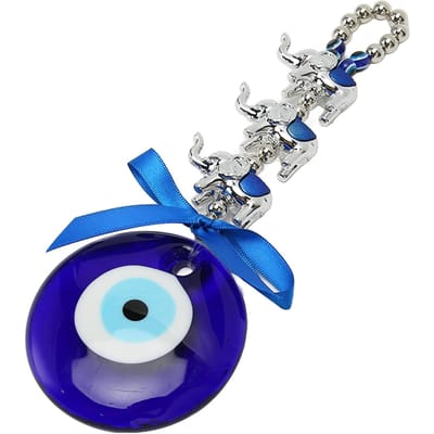 Ornement Suspendu pour les Yeux Fortune Chance Mignon Couleurs Vives Résine Durable Ornement d'Œil Bleu pour Voiture blue