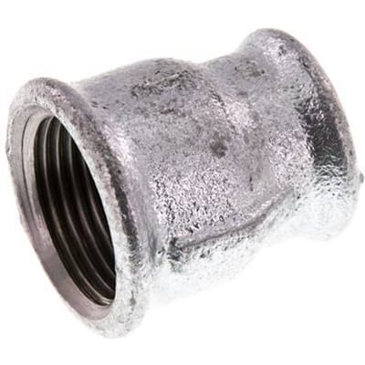 Rp 1'' x Rp 3/4'' Verzinkt Gietijzeren Ronde Sok 25 Bar [2 Stuks]