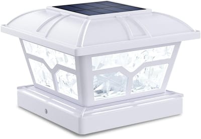 Zonnepalen Verlichting Buiten met 2 Kleurmodi en 8 LED's voor sierlijke Decoratie