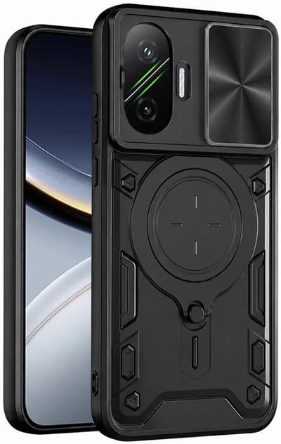 Hoesje geschikt voor Xiaomi Poco F7 - Techsuit CamGuard Pro Back Cover - Zwart