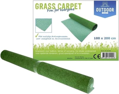 Outdoor grastapijt voor balkon/ terras/ camping- 100 x 1500 cm- Groen