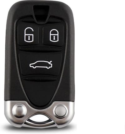 XEOD Autosleutelbehuizing - sleutelbehuizing auto - sleutel - Autosleutel / Geschikt voor: Alfa Romeo Brera & 159 3 knops