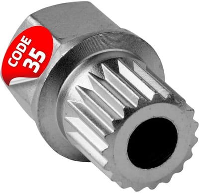 SW-Stahl 02381L-6 Wielslotadapter 35 | Geschikt voor BMW | Gereedschap voor het verwijderen van wielsloten | Wielslotverwijderaar | Wielslottrekker | Wielslotsleutel
