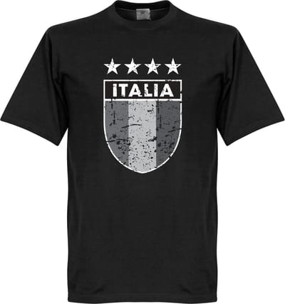 Italia Vintage Logo T-shirt - Zwart - 3XL