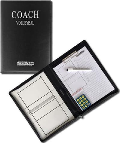 Sportec Coachmap Volleybal Magnetisch 52 X 36 Cm Zwart