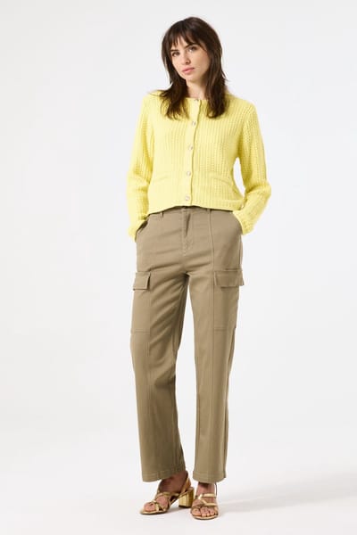 GARCIA B50111 Dames Straight Fit Broek Groen