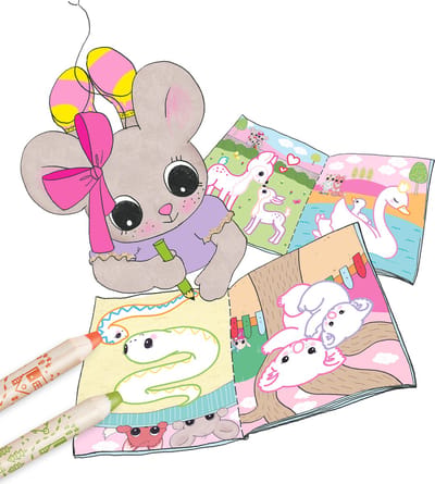 Depesche - House of Mouse Glitter Colouring book - kleurboek