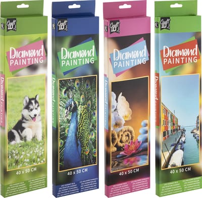 Craft Sensations Diamond Painting Volwassenen Pakket Volledig - 4 varianten - Formaat 40 x 50 CM - Diamond Painting Kinderen