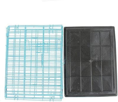 Hondenkooi - Dierenverblijf - Veilig Transport - Lekvrije Lade - 50x37x40 cm - Blauw