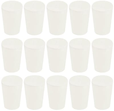 Rubberen conische stop voor testbuizen 14mm tot 19mm - 15 stuks voor laboratorium en huishouden