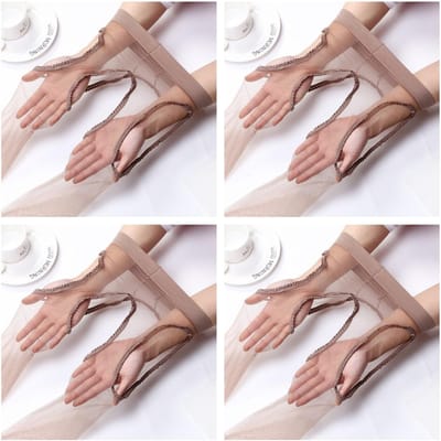 Nouveau 5D Sexy Collants pour Femmes Entrejambe Ouvert Entrejambe Transparent Collants sans Entrejambe Ultra-Mince Nylon Respirant Collants Extensibles Free Size(40-70kg) beige