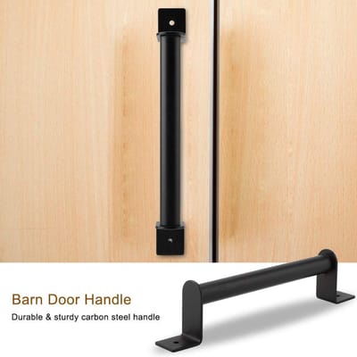 Dailygoods- Deurgreep Robuust - Deurgreep Schuifdeur - Handgreep - Deurknop - Deurgreep Zwart - Hoogwaardige Koolstofstaal