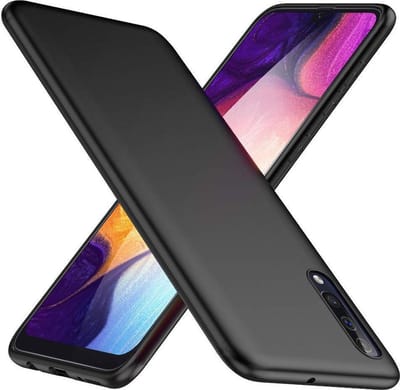 Hoesje geschikt voor Samsung Galaxy A30s / A50 / A50s Zwarte silicone hoesje – matte coating - Soft TPU silicone - zwart - EPICMOBILE