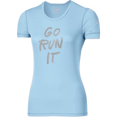 Asics Go Run It Dames Lichtblauw T-shirt