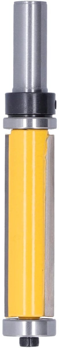 SPHProducts - Boordfrees - Dubbele lagers - Hardmetalen punt - Zilver en geel - Voor sjablonen - Geschikt voor handfrees - 12 mm handgreep