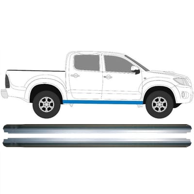 Reparatie dorpel voor Toyota Hilux 2005-2015 / Links = Rechts / Set
