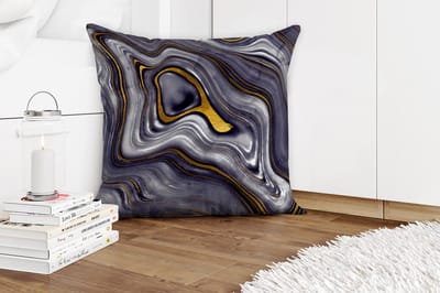 Sierkussens - Kussentjes Woonkamer - 60x60 cm - Stenen - Agaat - Geode - Marmer