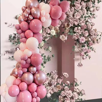Prachtige Roze Slingerboog Welkom 96 Stuks Feestballon Valentijnsdag Jubileum Verjaardagsfeest Huwelijksdecoraties Groots Evenement Other&Other pink