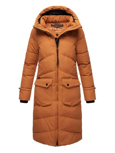 Marikoo Tomomii dames winterjas – lang, warm & met capuchon