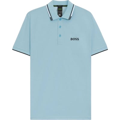 Boss Paddy Pro katoenen piqué-poloshirt voor heren (Pastelblauw)