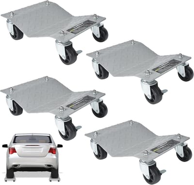 Draagbare manoeuvreerhulp voor personenauto's - 4 stuks, tot 1000 kg